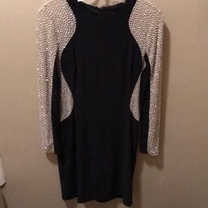 Black Dress With Silver Beading